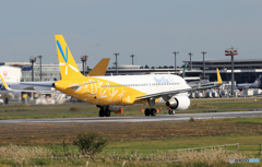 「良い空～」バニラ航空 A320-214 最後の出発です