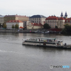 チェコ　(1184)　プラハ・ カレル橋からの風景です