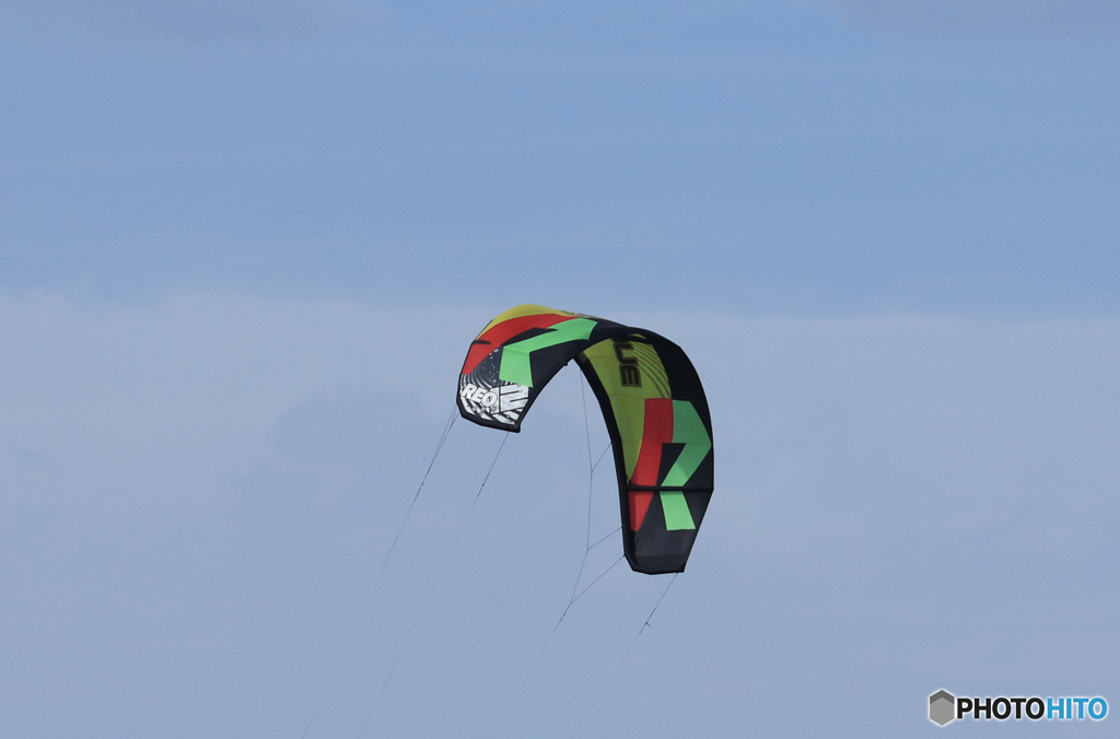 東京湾のカイトサーフィン