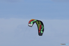 東京湾のカイトサーフィン