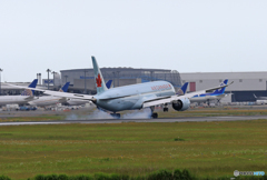 「☁」 Air Canada787-9 C-FGHZ 到着