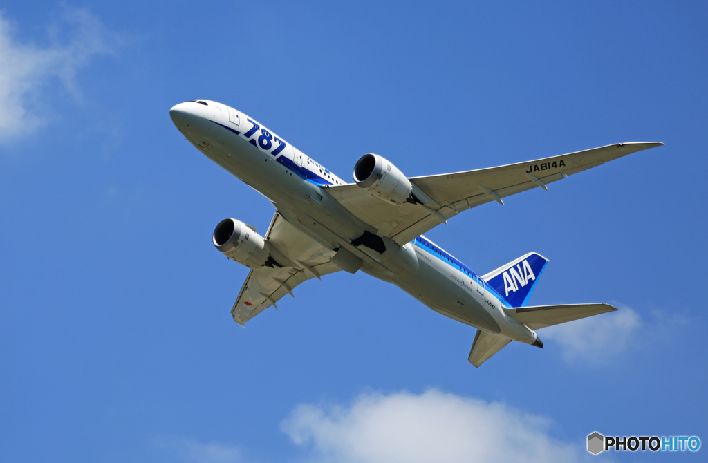 「ぶるー」 ANA 787-8 JA814A 出発