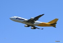 「青が大好き」Polar 747-400 N452PA Takeoff