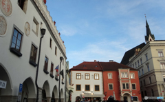 チェコ（１５６）チェスキー・クルムロフ広場