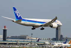 「すかい」 ANA 787-8 JA831A 着陸します