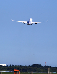 「ブルー」China A350-941 B-18918 飛行