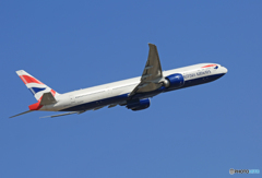 「SKY」 British 777-336 G-STBG☮出発です