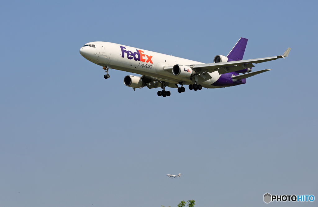 「空色」 FedEx MD-11 N576FE Landing