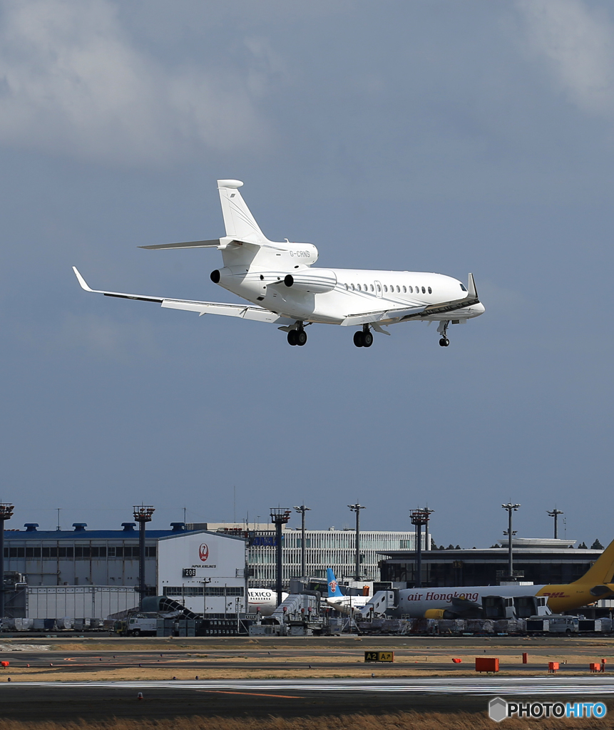  「晴れ」プライベートDssault Falcon 7X 通過