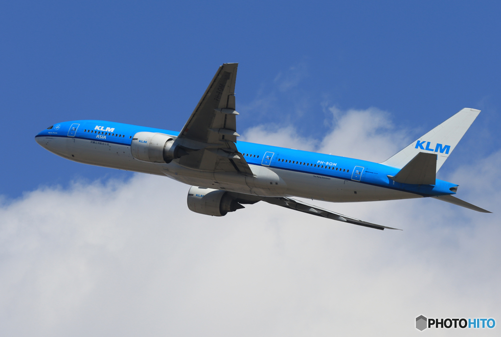 「空色」KLM ７７７−２００PHーBQM Takeoff 