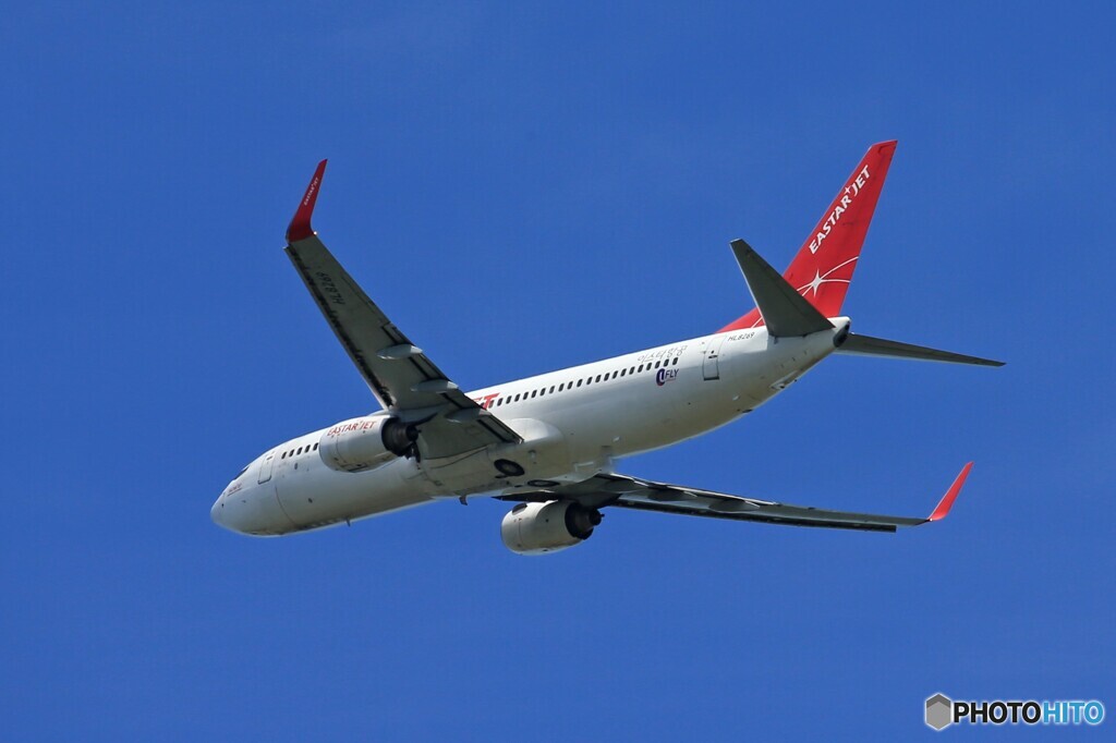 「すかい」EASTERJET 737-8Q8 HL8269 離陸