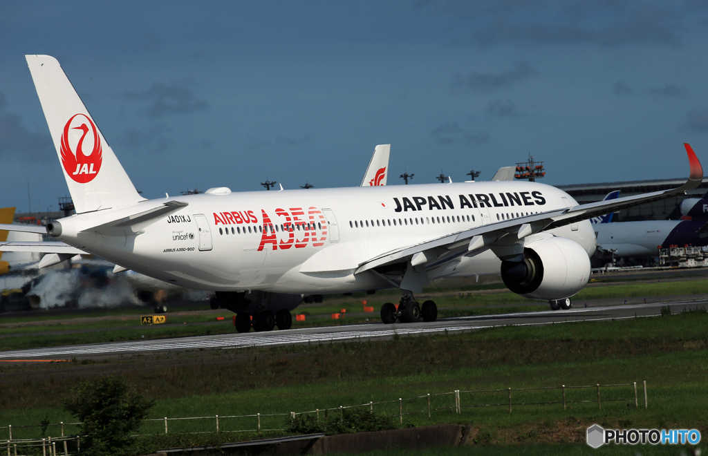 「あおいそら」 ☮JAL A350 ☮明日就航ですか 離陸