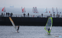 ☀「青い空」検見川の浜のヨット日和ですか？