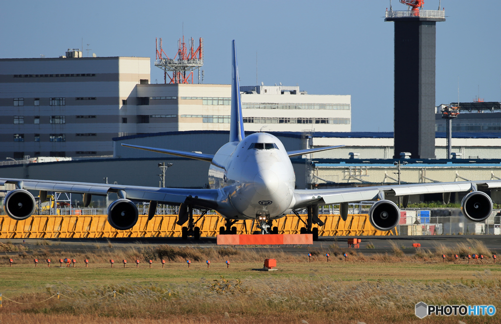 ☀「青い空」POLAR 747-400 N450PA  Takeoff   