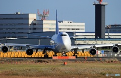 ☀「青い空」POLAR 747-400 N450PA  Takeoff   