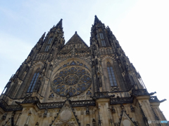 チェコ（１４３）プラハ城の空　