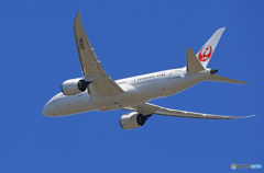 「SKY」 JAL 787-8 JA836J 離陸です