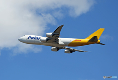 「ぶるー」 Polar 747-87UF N853GT 出発です