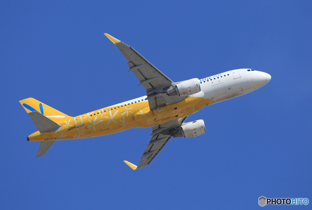 「青い空」が一番 バニラ A320-214 JA10VA出発