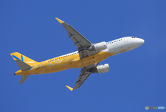 「青い空」が一番 バニラ A320-214 JA10VA出発