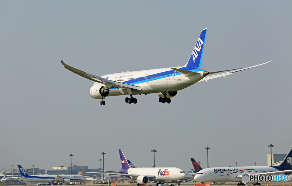 「青色が好き」  ANA 787-9 JA871A 到着です