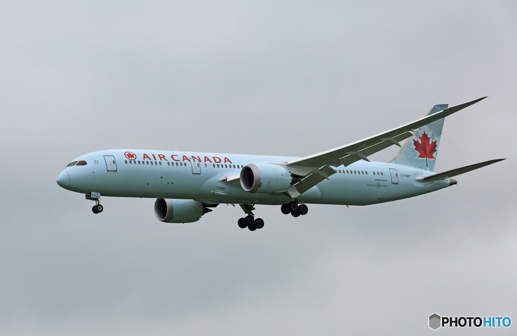 「☁」 Air Canada 787-9 N17963 着陸