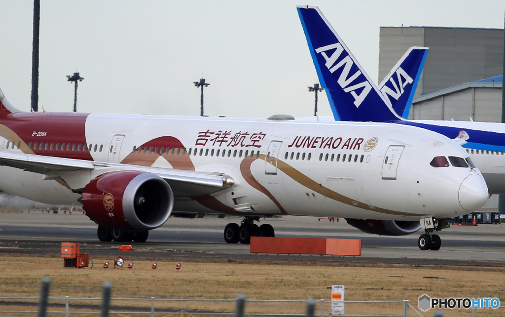 「青い日」吉祥航空787-9 B-208A 出発