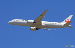 「SKY」 JAL 787-9 JA861J 離陸です