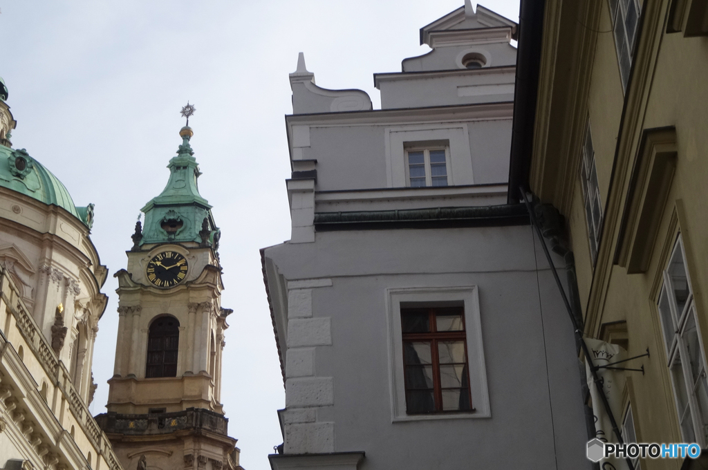 チェコ（７０１）プラハの街・時計は１０:１０分