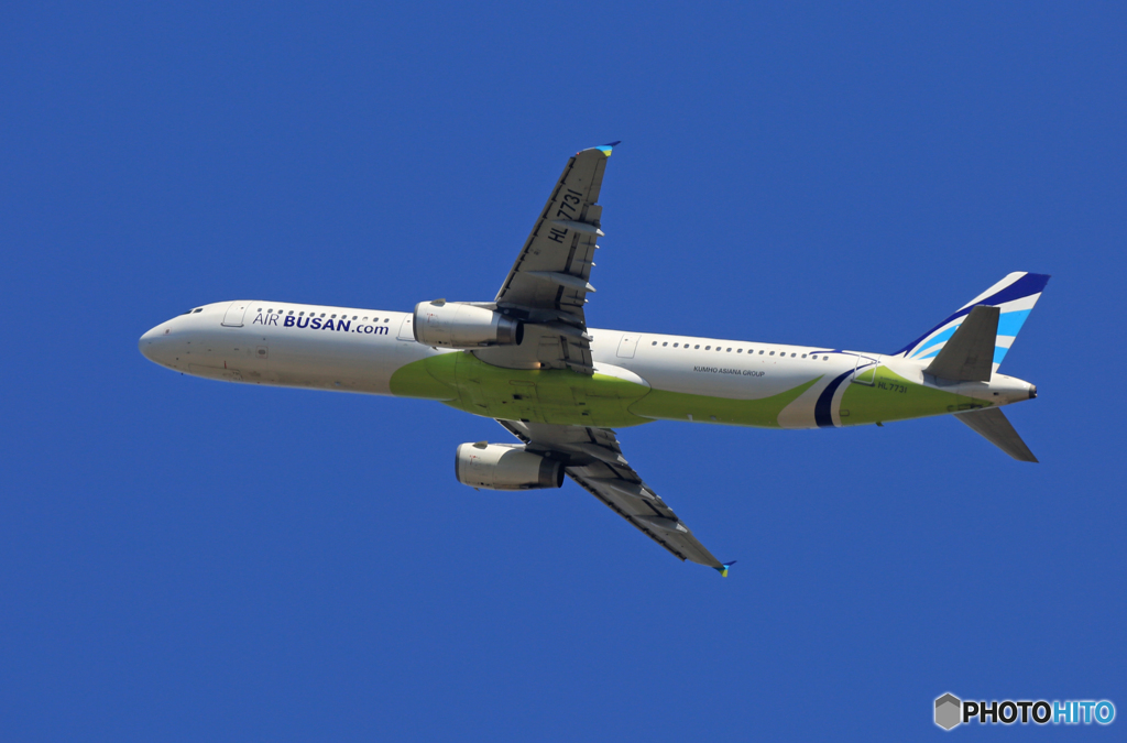 「良い空～」 Air Busan A321-231 HL7731 出発です