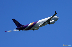 「真青の空」THAI A330-343 HS-TEU 出発