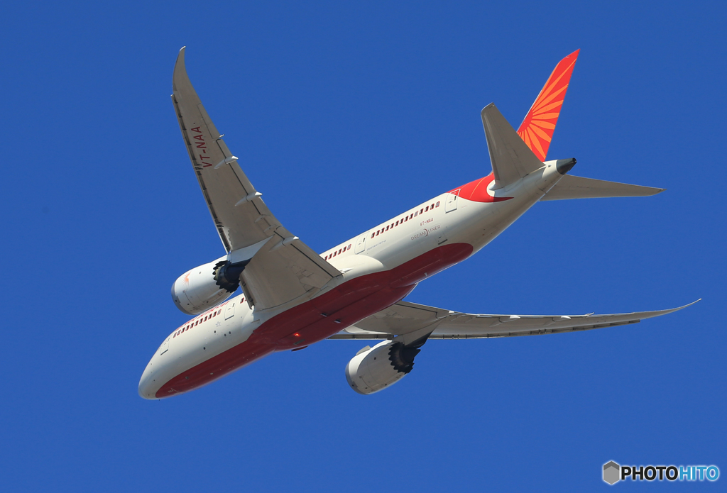 「ぶるー」 Air India 787-8 VT-NAA 飛び立ち