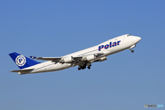 「良い天気」 POLAR 747 N450PA Takeoff  