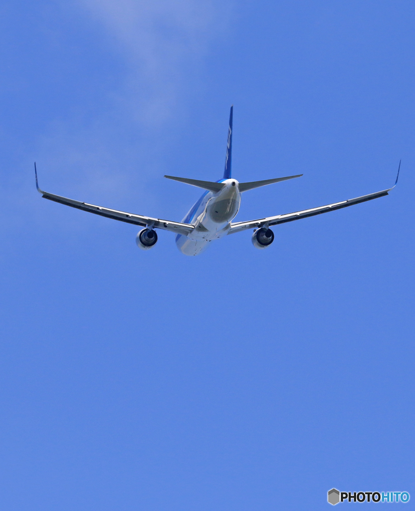 「青空」 ANA 767-381 飛び立ちです