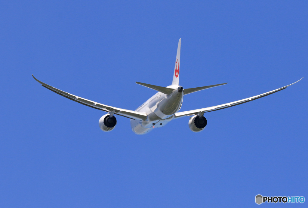 「青空」 Japan Airlines 787-8 JA837J 飛ぶ