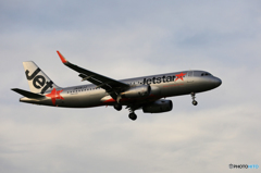 「ぶるー」 Jetstar A320-232 JA08JJ 着地前 