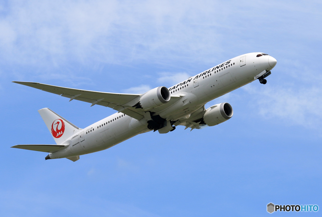 「あおぞら」 JAL 787-9 JA864J 出発です　