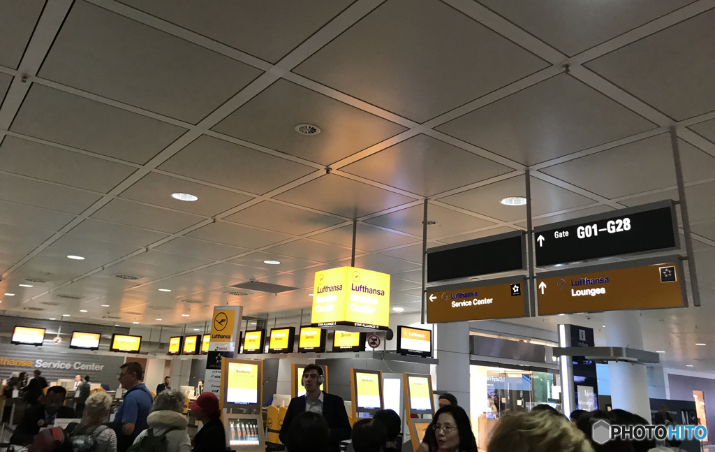ミュンヘン空港（３７０）G１〜28 ゲート風景