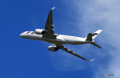 「ブルー」FINNAIR A350-941 OH-LWC 飛び立ちです