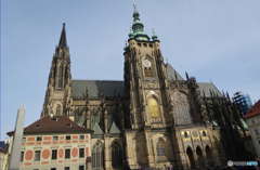 チェコ（７０）お座りして撮った [プラハ城]　　