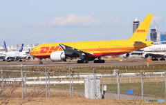 「良い空～」AeroLogic 777-FBT D-AALM Takeoff  