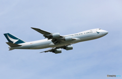 「良い空～」 Cathay 747-8 B-LTB Takeoff 