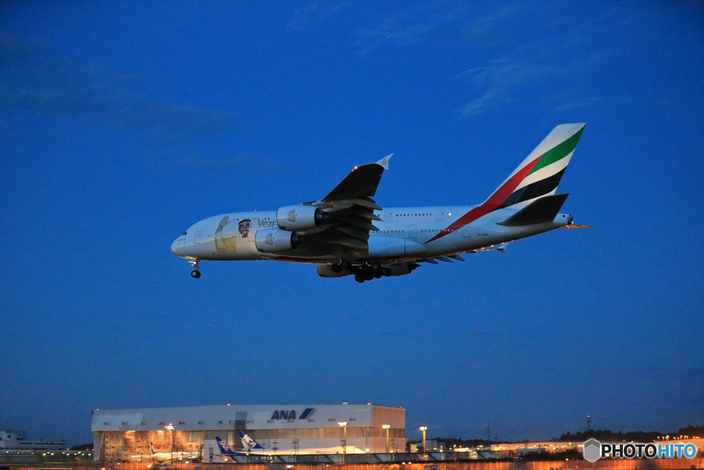 「空色」 ✈エミレーツ特別塗装 ✈A380-861　やぁ～