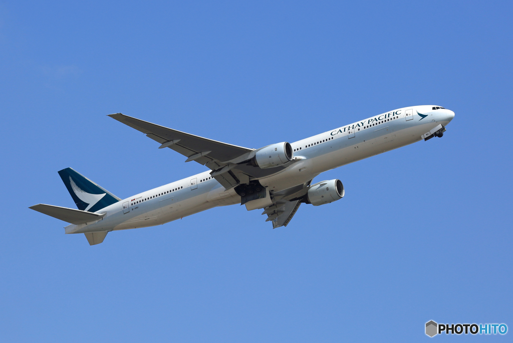 「良い天気」 CATHAY 777-367 B-HNI Takeoff 