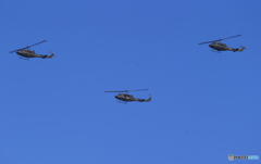 「あおいそら」飛来　JGSDF ヘリコプター　ブラックホーク