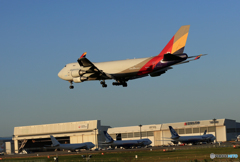 「青い空」が一番 Asiana 747-400  空港・風景