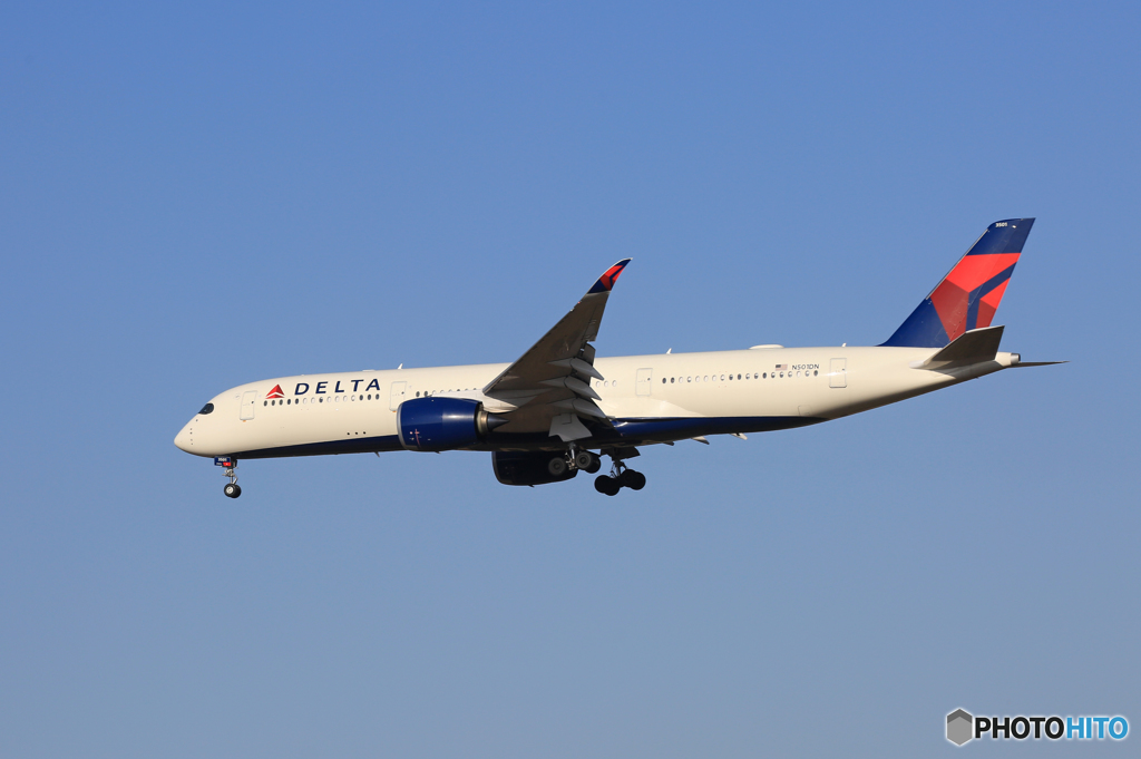 「すかい」 DELTA A350-941 N501DN到着