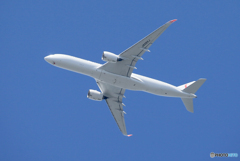 「良い空～」羽田行きJAL A350-941 JA08XJ 飛行中