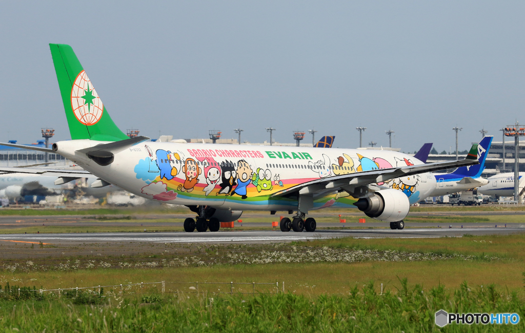 「青が大好き」 EVAサンリオキャラクター 飛ぶ