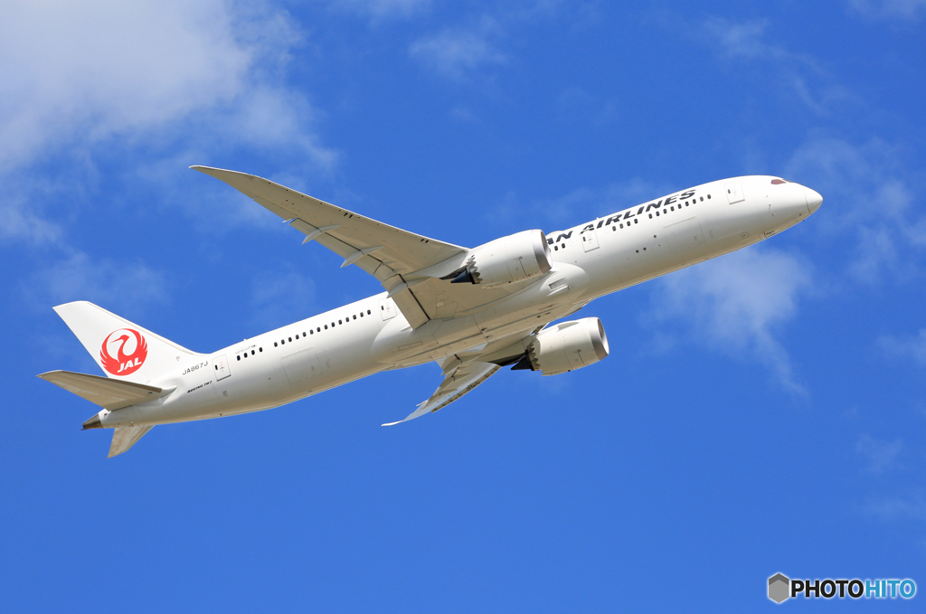 「青空」 JAL 787-9 JA867J 飛び立ちです